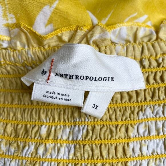 Anthropologie Pineapple Print Smocked Mini Dress size 3X - Picture 7 of 10